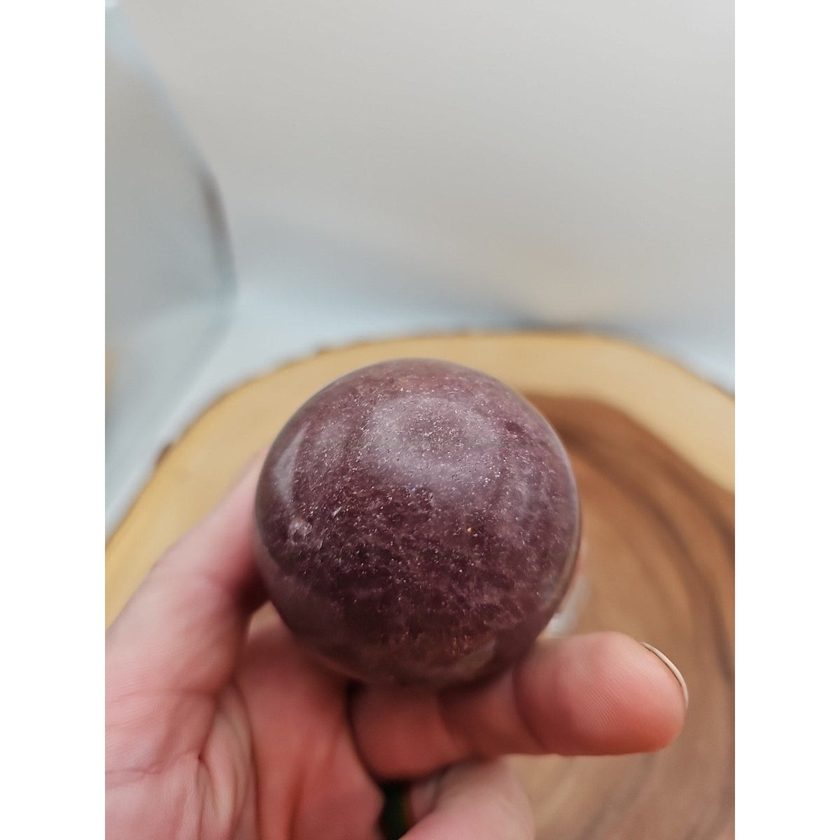 Strawberry Quartz Crystal Sphere 260g 55mm