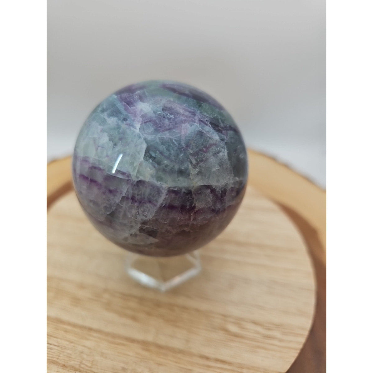 Rainbow Fluorite Crystal Sphere – 1.09 lb Madagascar