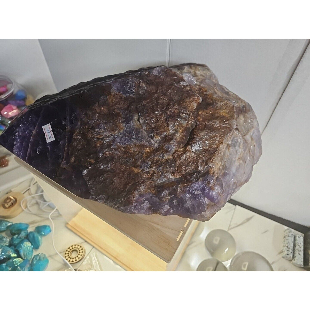 Large Natural Amethyst Geode Cluster — 36.3 lbs, Brazil