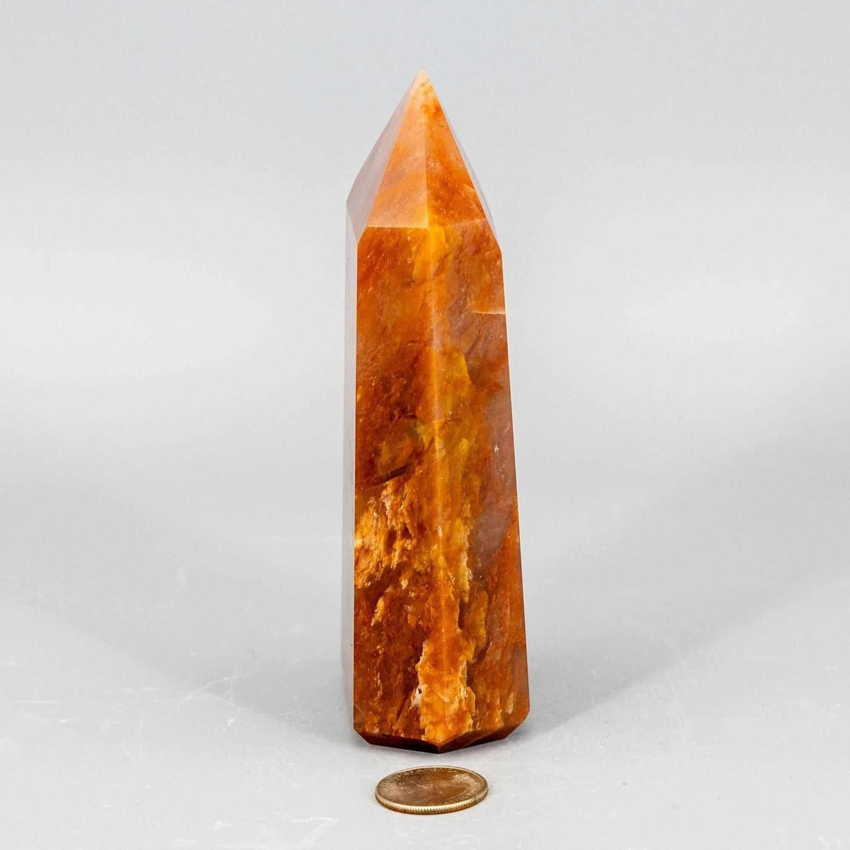 Aragonite Crystal Tower Polished Natural Earthy Stone