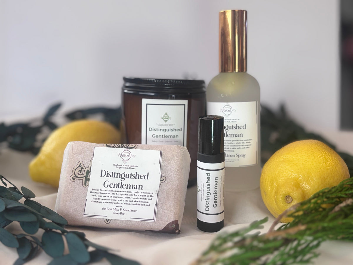 Distinguished Gentleman - Aromatic Oil Roller - Amber, Hickory, Suede
