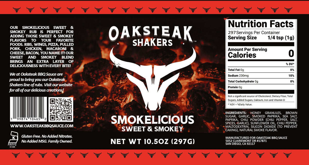 Oaksteak Shakers - Smokelicious Sweet & Smokey Rub