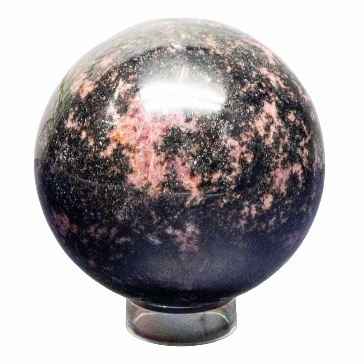 Rhodonite Polished Crystal Sphere for Emotional Healing