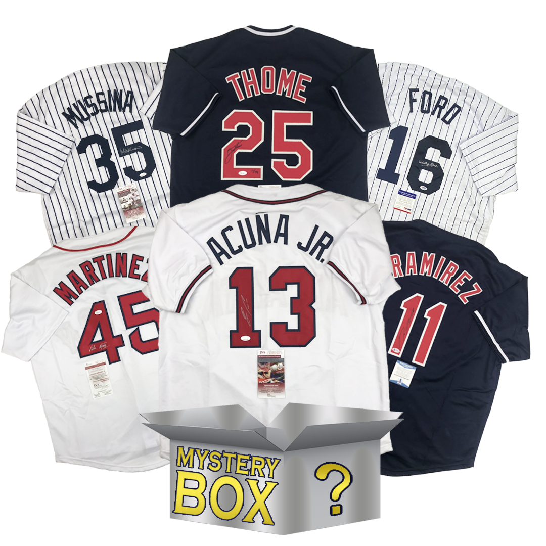 Autographed/Signed Baseball SILVER Series 1 Jersey Mystery Box with PSA JSA or Beckett COA