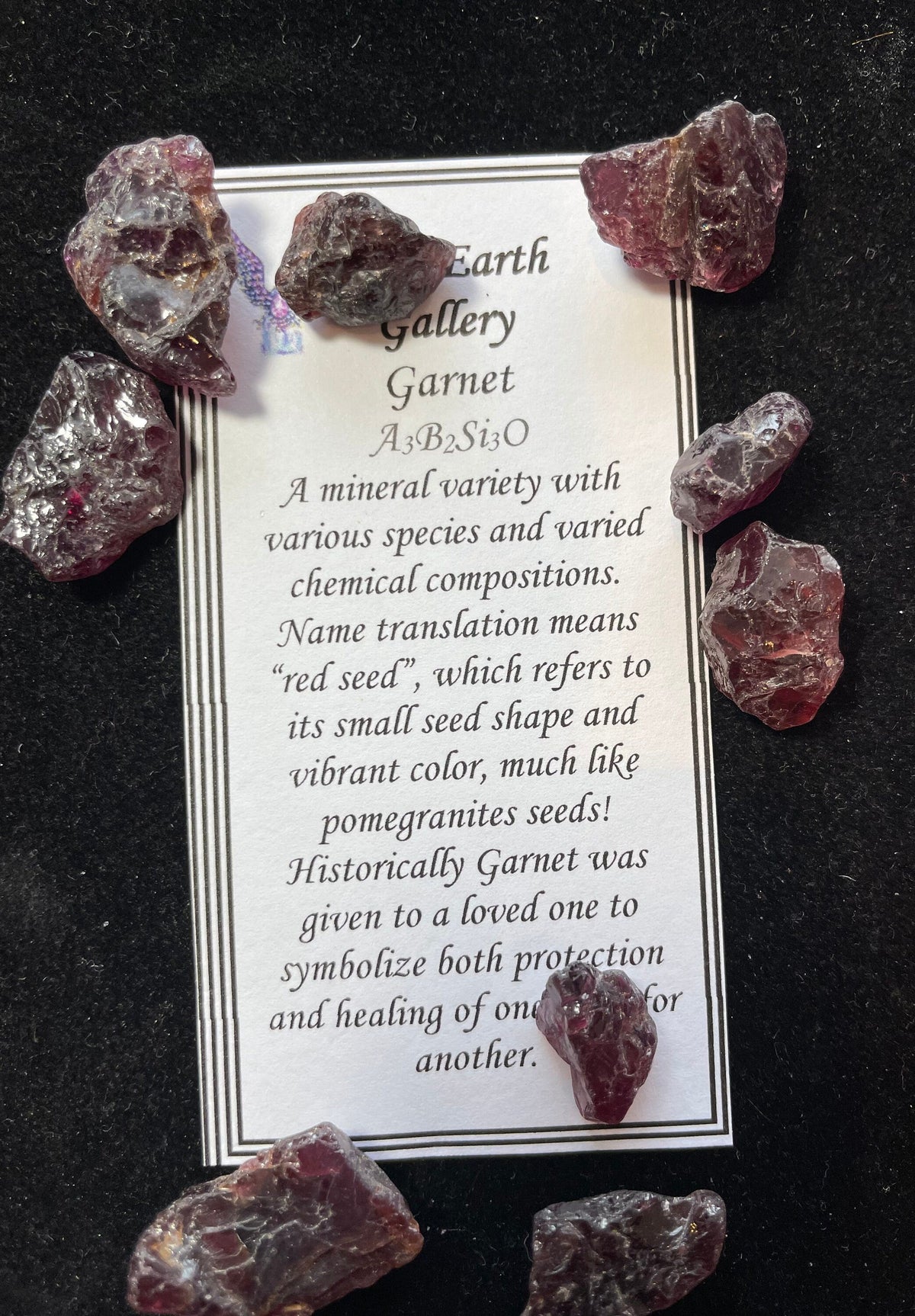 Pyrope Garnet Rough Specimen Bag 35g
