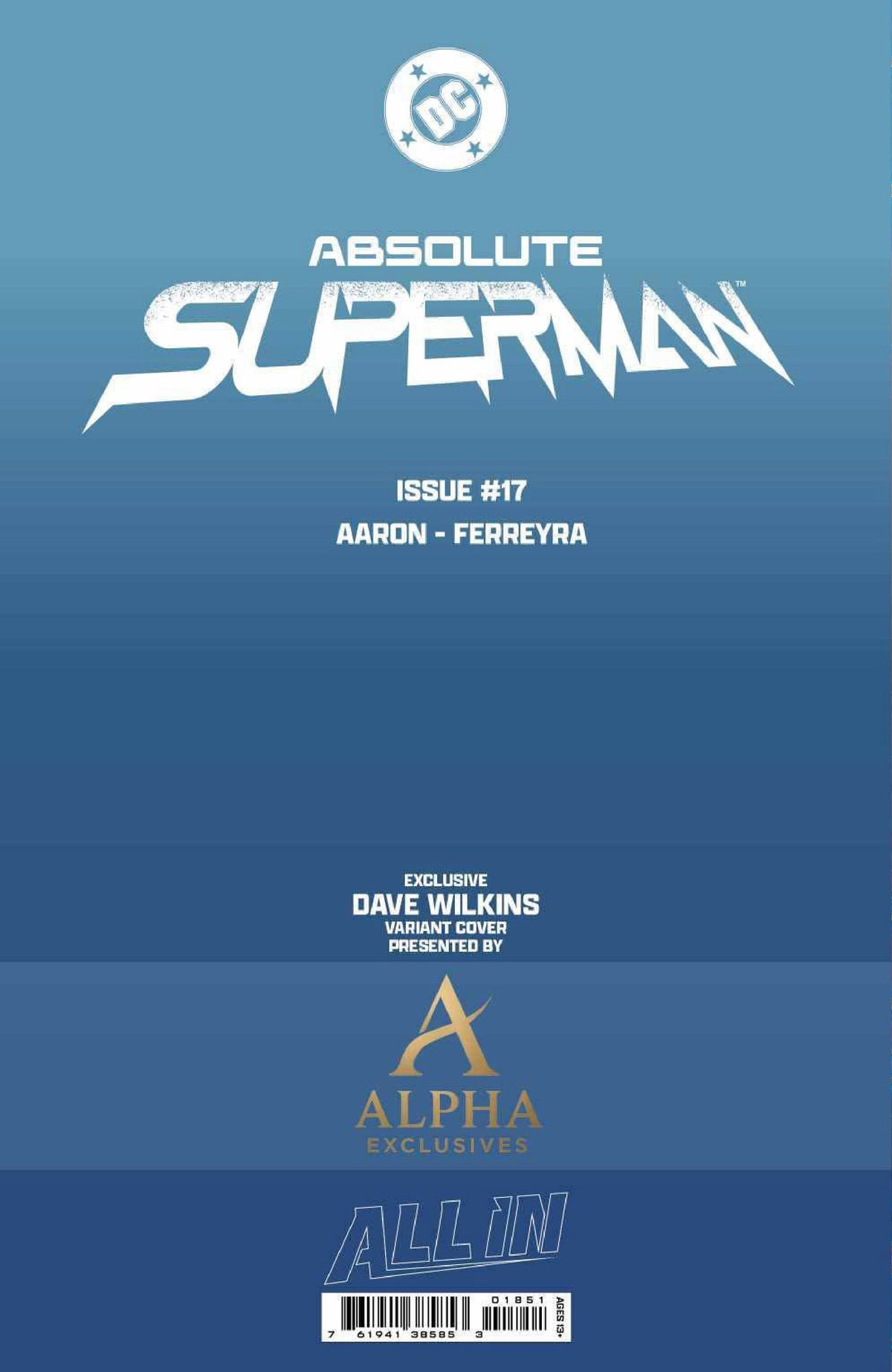 ABSOLUTE SUPERMAN #18 DAVE WILKINS EXCLUSIVE VAR (04/01/2026)