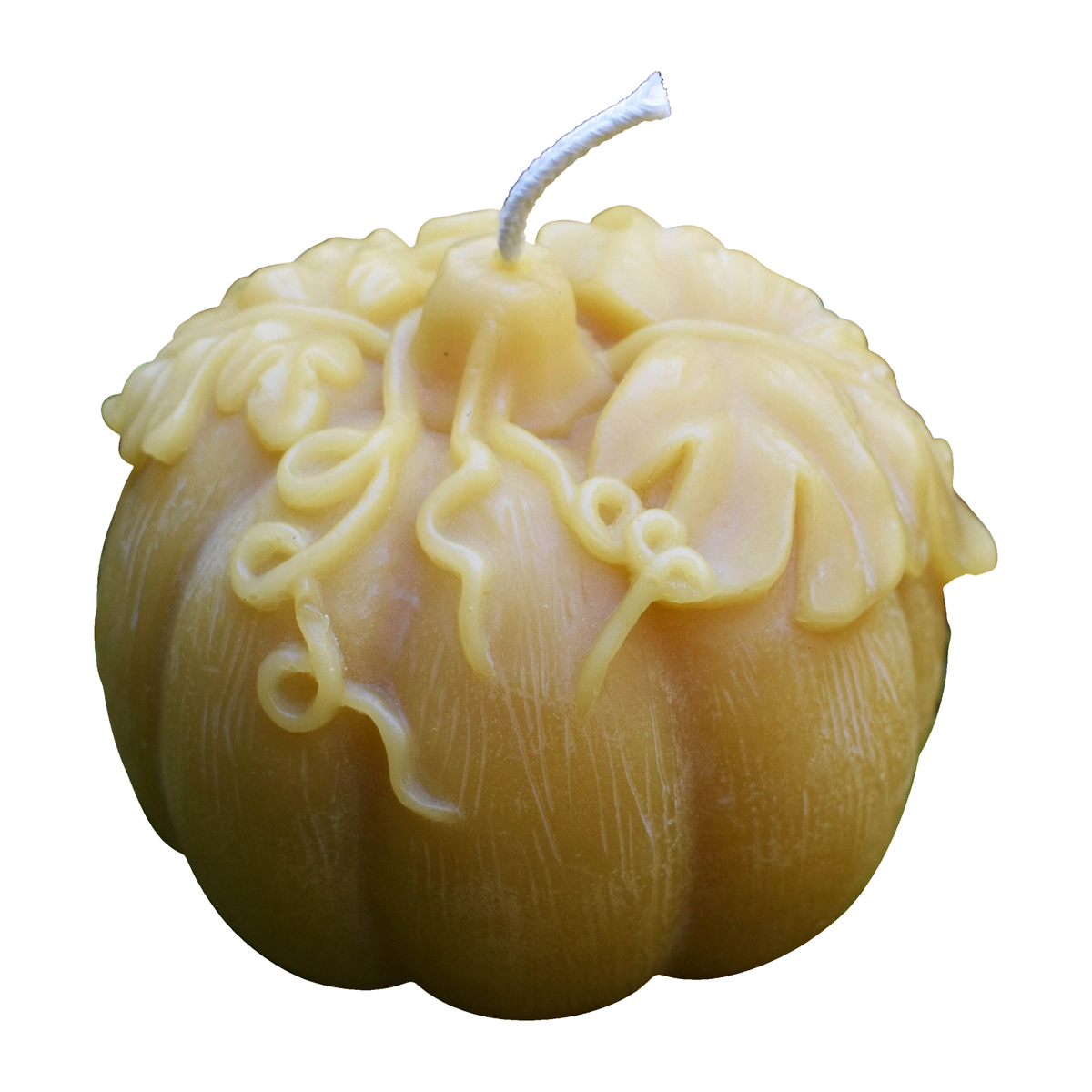 Large Pumpkin Beeswax Candle