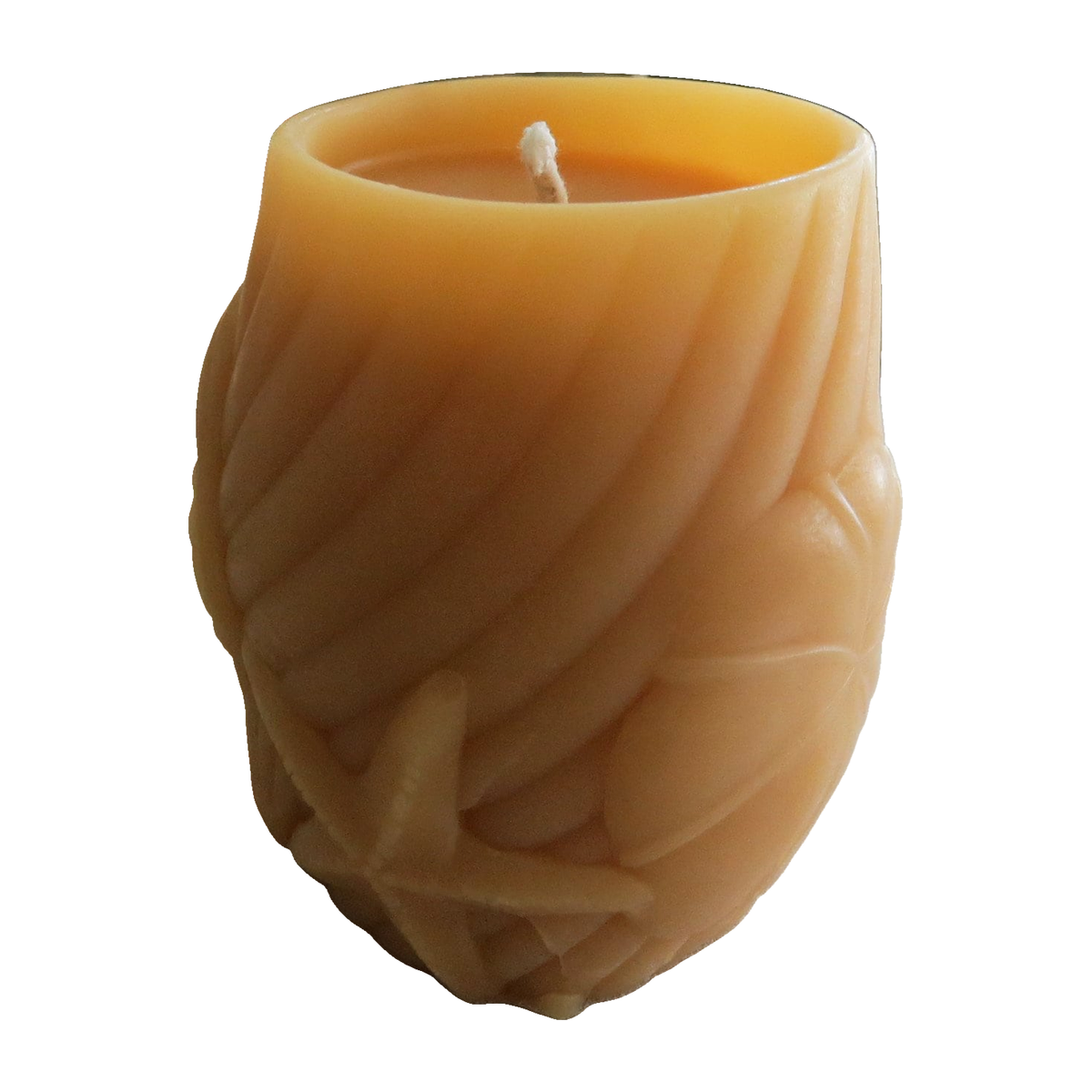 Sea Shell Beeswax Candle