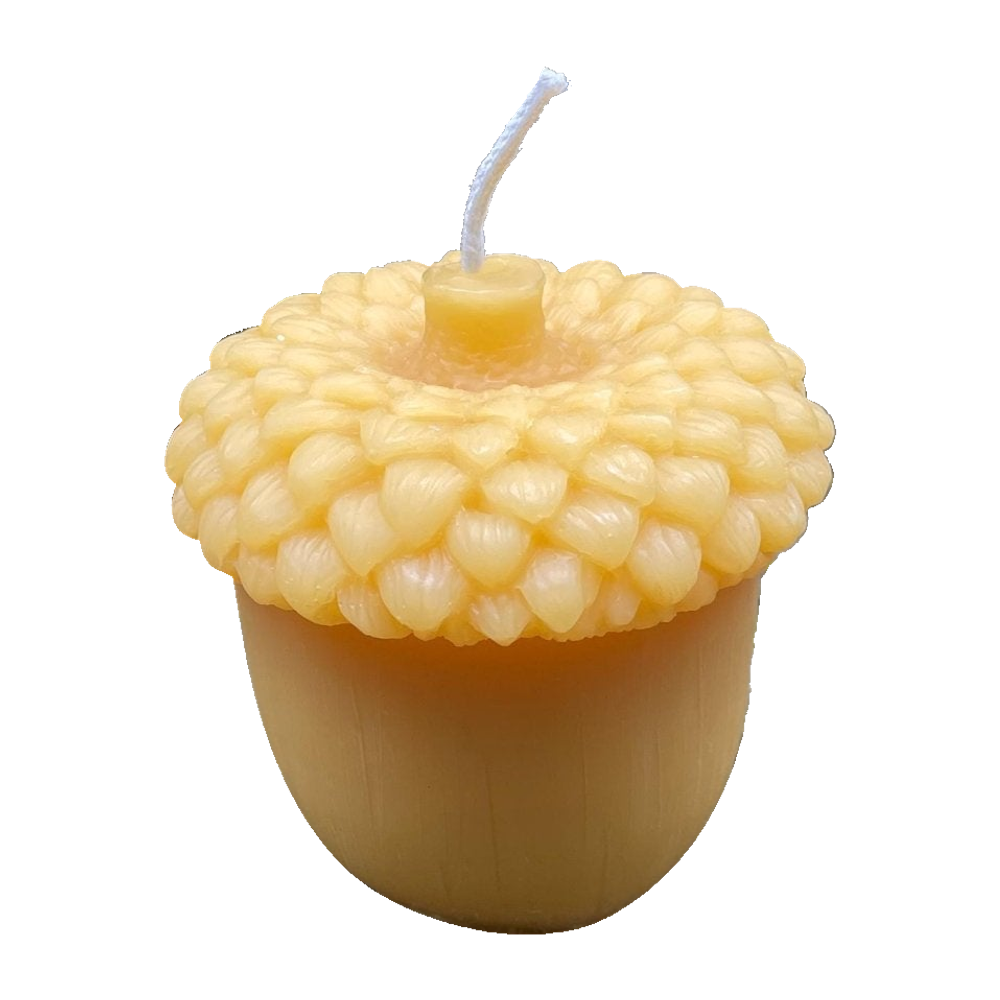 Giant Acorn Beeswax Candle