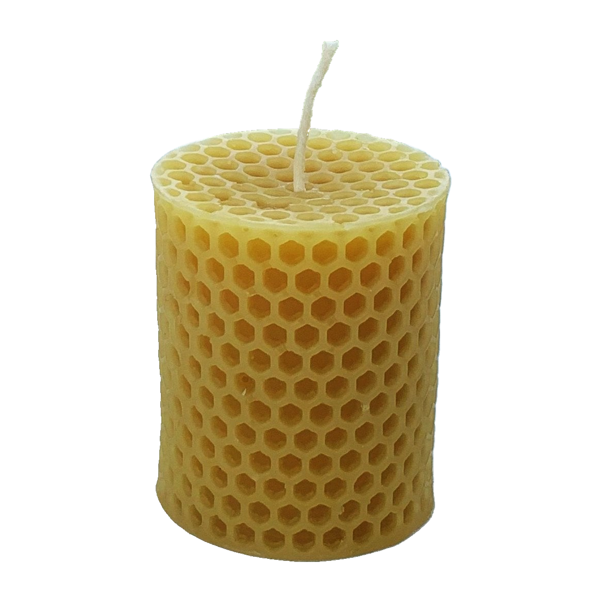 Honeycomb Cylinder Beeswax Candle