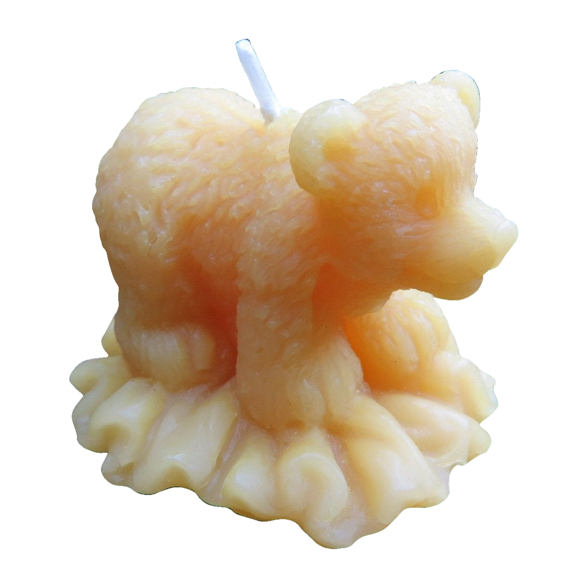 Baby Bear Cub Beeswax Candle