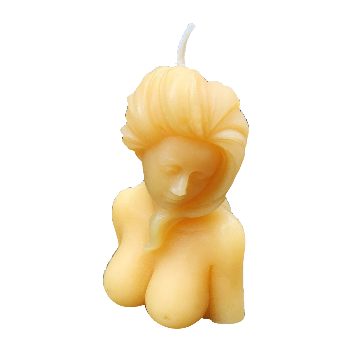 Beautiful Lady Beeswax Candle