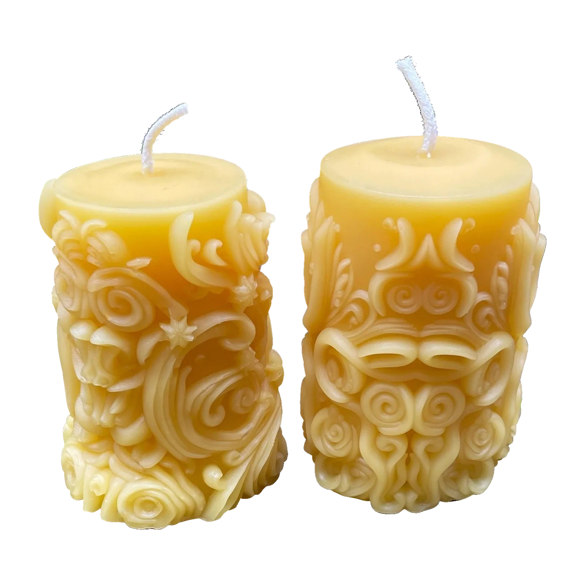 Galactic Pillar Beeswax Candle Set