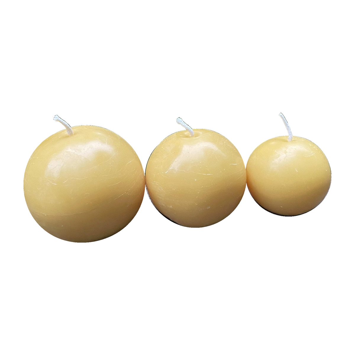 Giant Smooth Sphere Beeswax Candles