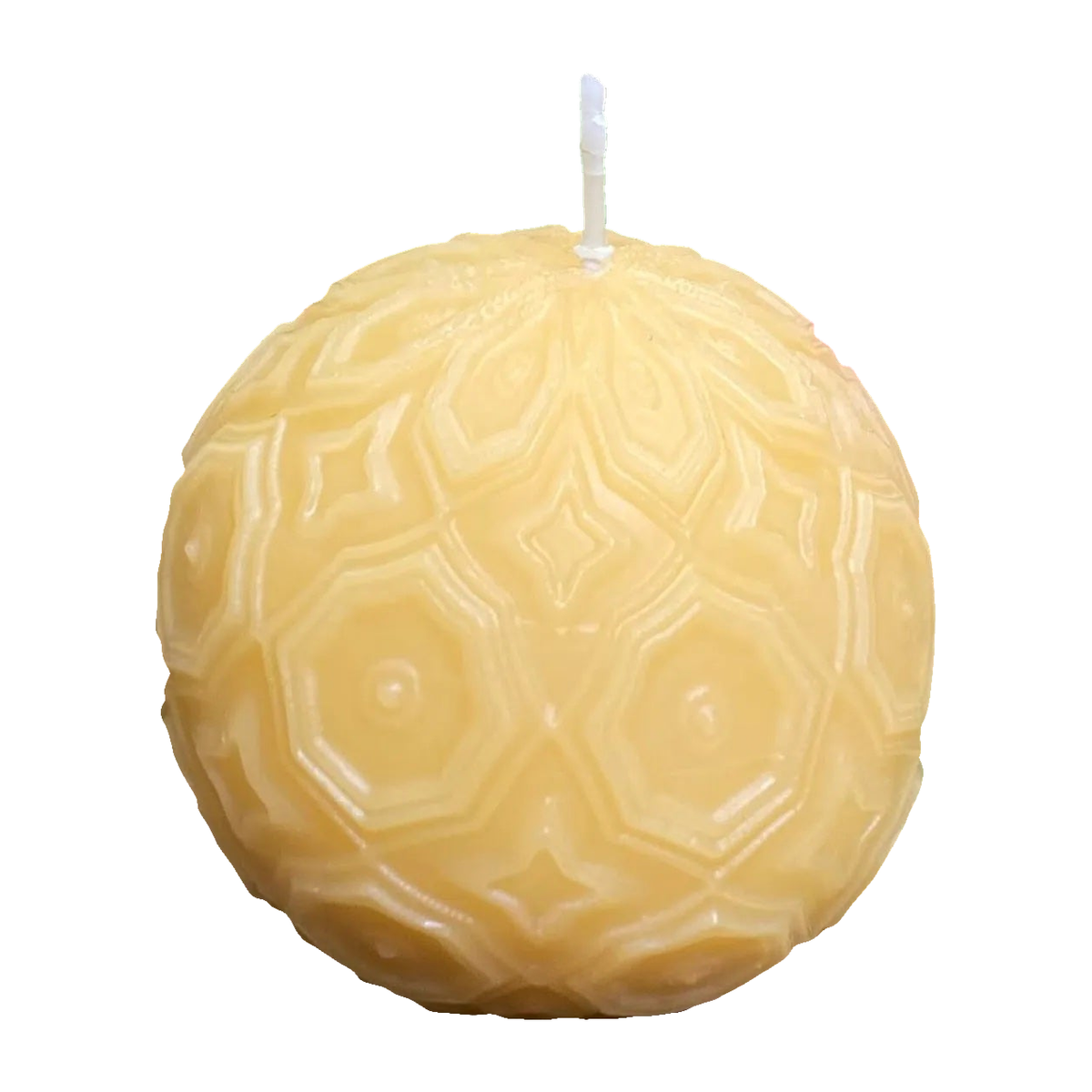 Geo Sphere Beeswax Candle