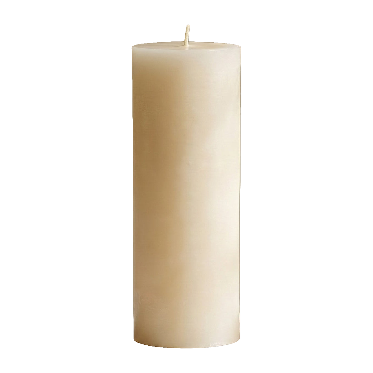 3x9 Inch White Beeswax Pillar Candle