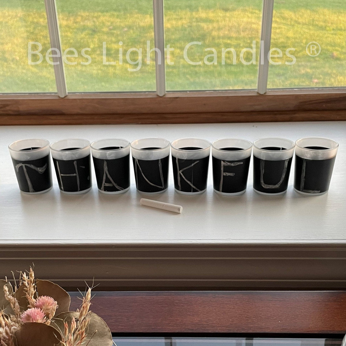 Chalkboard Writeable Candle Holder