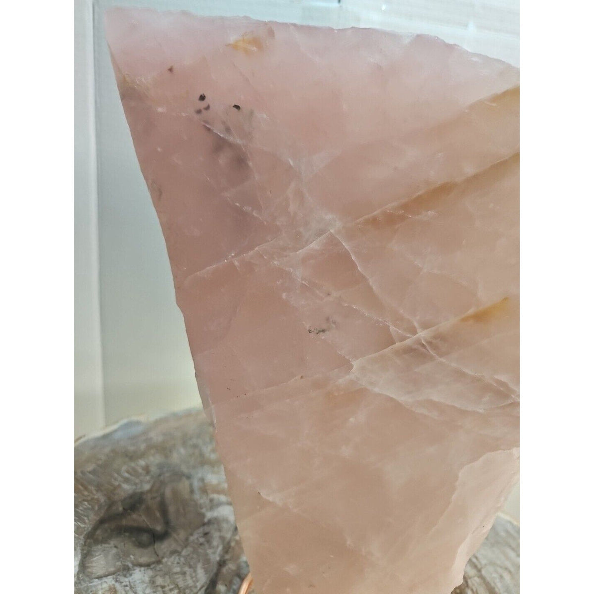 Natural Rose Quartz Crystal Stone Slices — 5.72 lbs from China