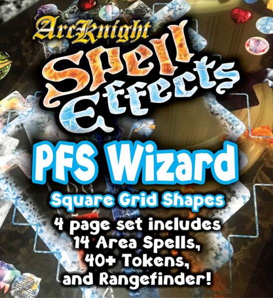Pathfinder Spell Effects – Wizard Plastic Overlay Set