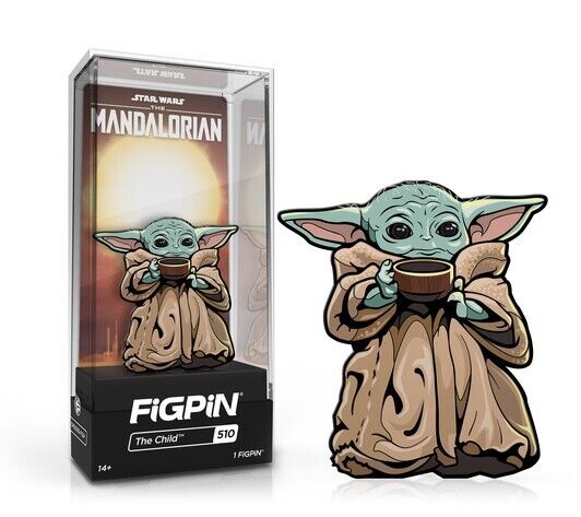 FiGPiN Star Wars The Madalorian The Child #510 Enamel Pin Sealed Grogu Cup Bowl