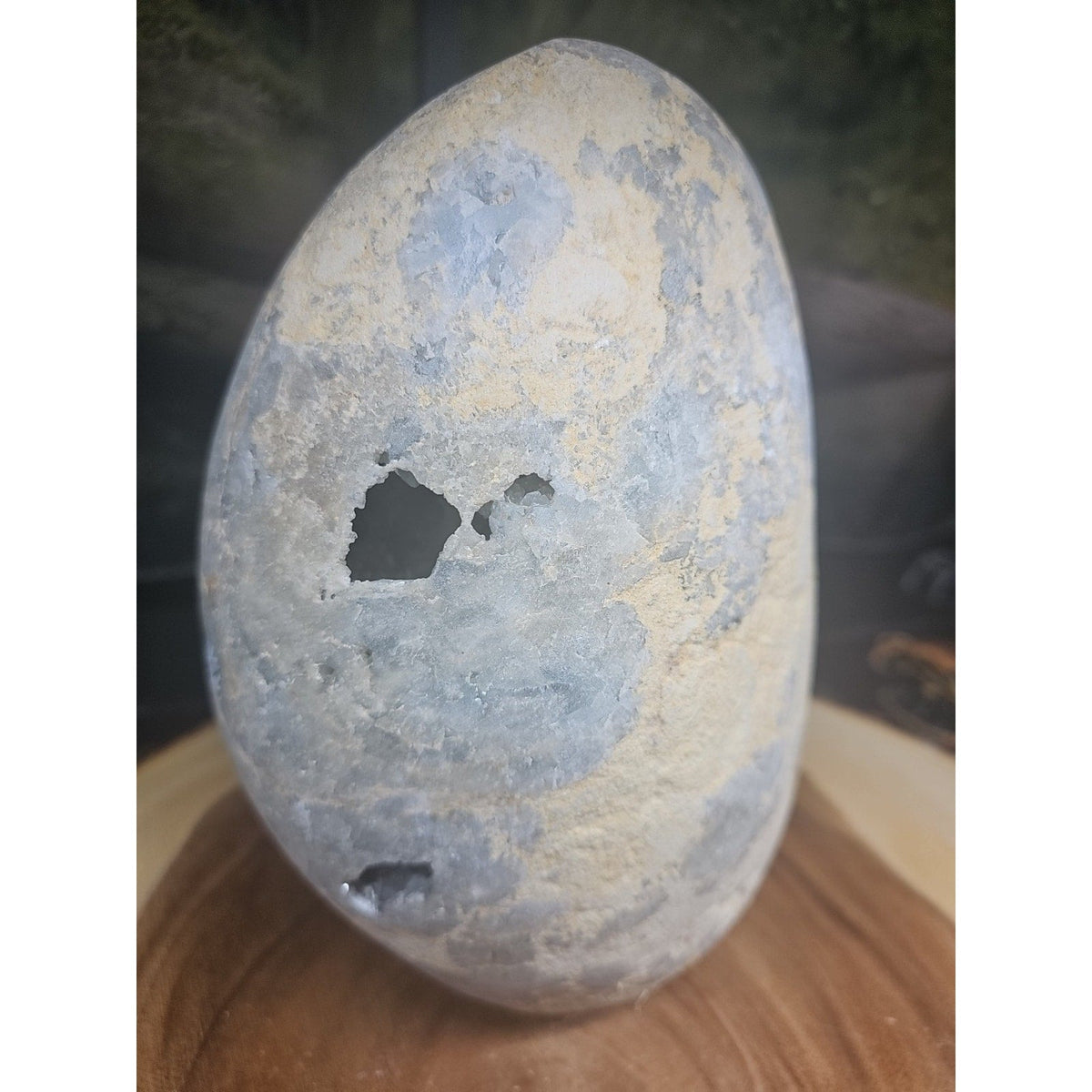 Large Baby Blue Celestite Geode Cluster — 13.6 lbs, 8 inches, Brazil