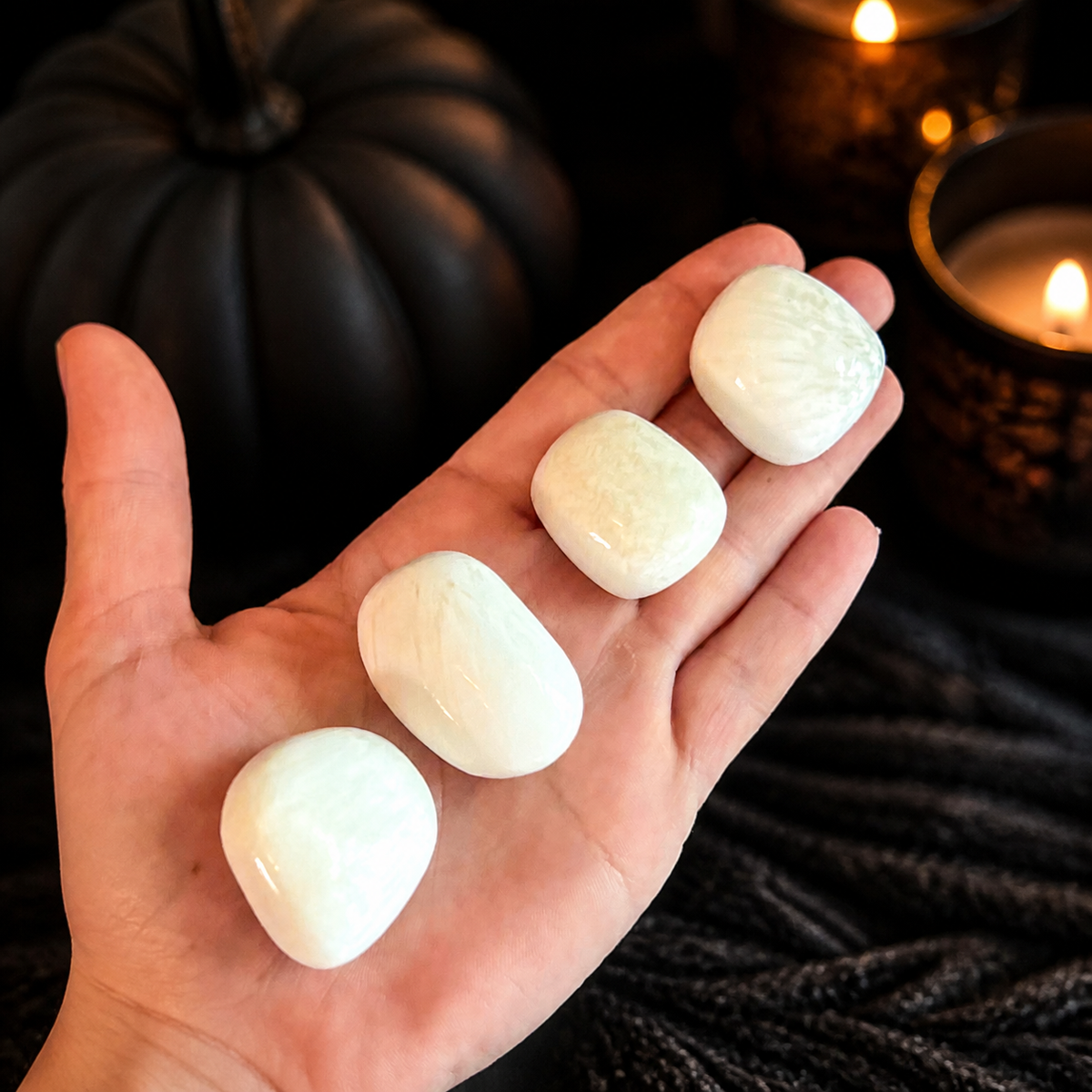 Tumbled Scolecite, Ethically Sourced Crystals