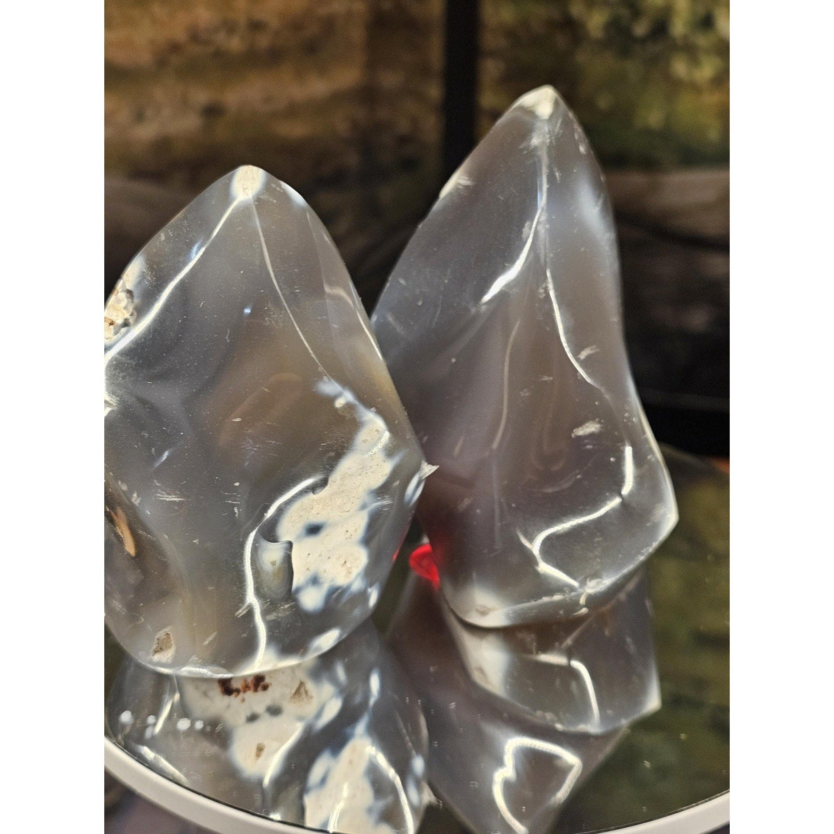 Natural Orca Stone Flame Pair – 1.10 lb