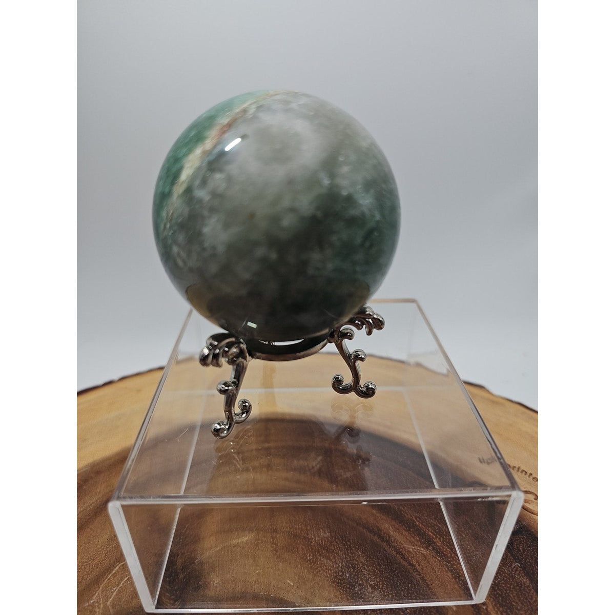 Green Strawberry Quartz 62mm .73lb W/stand