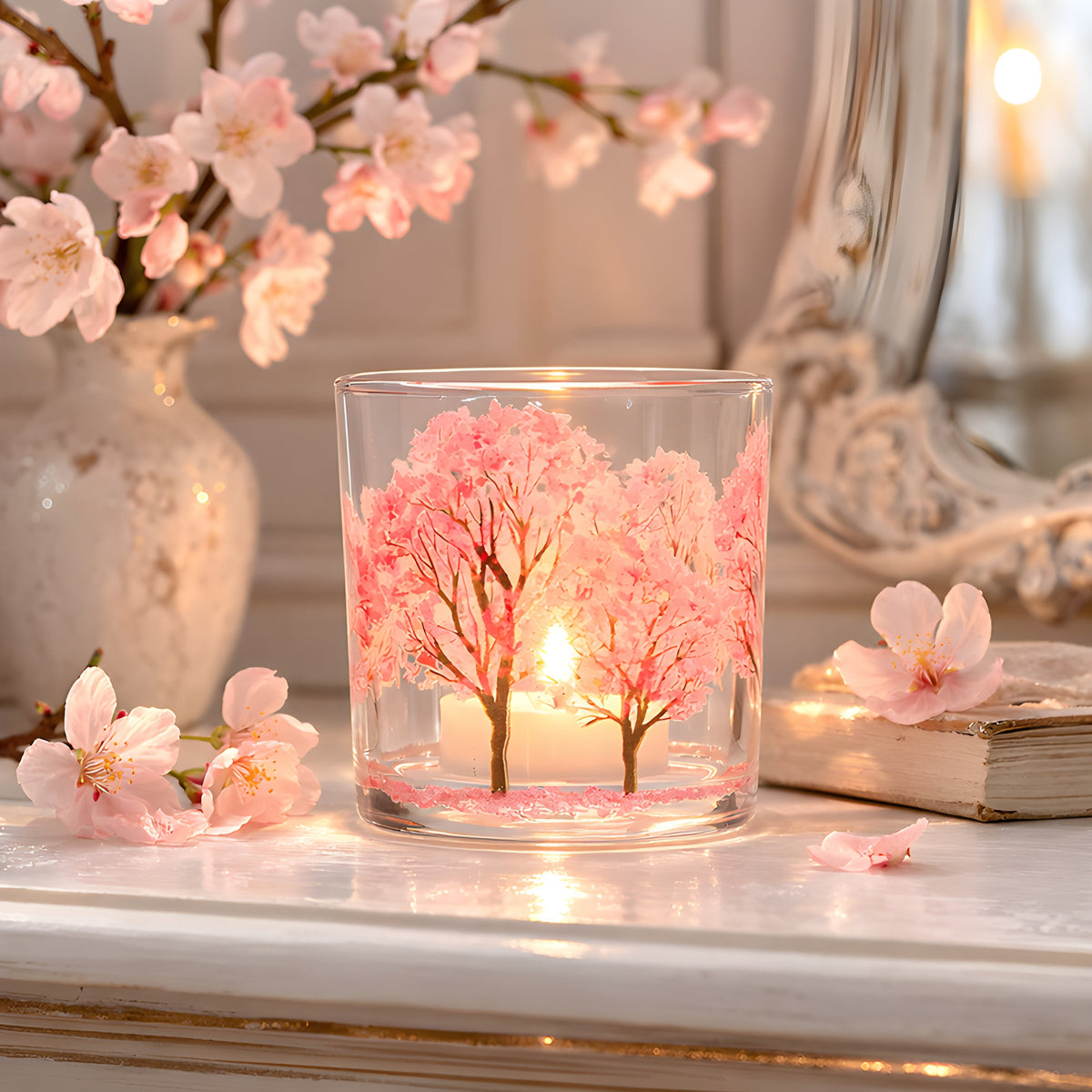 Votive Candle Holder Glass Lantern, Multiple Design Options