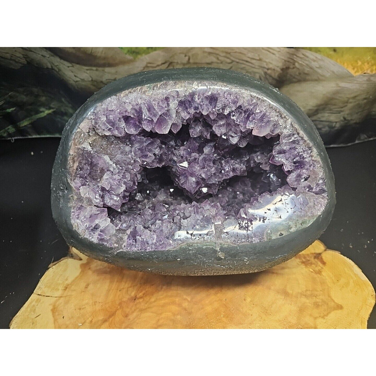 Large Natural Amethyst Geode Quartz Cluster — 21.7 lbs, Calming & Spiritual Healing Crystal