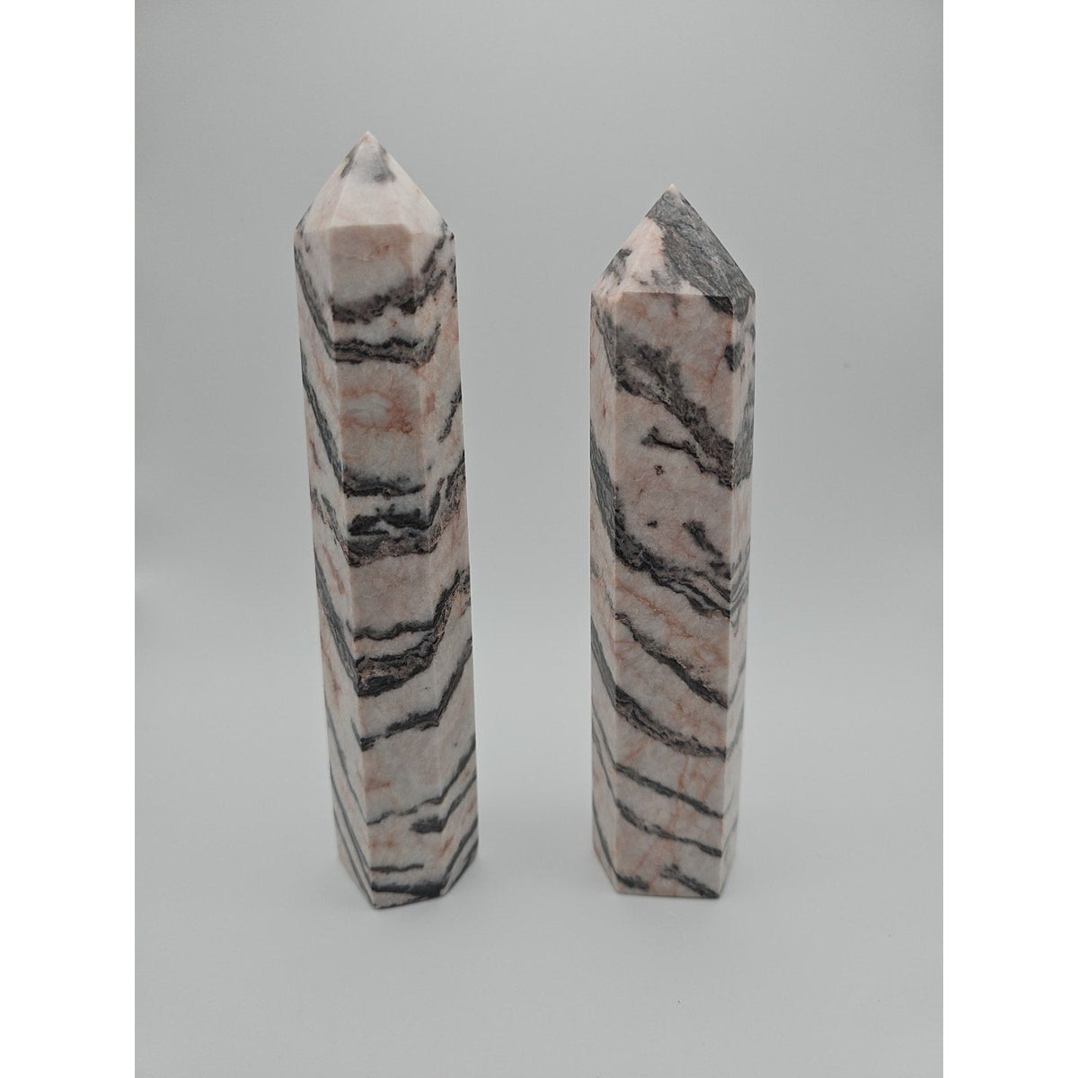 Pink Zebra Jasper 2.37lbs 1 Pair