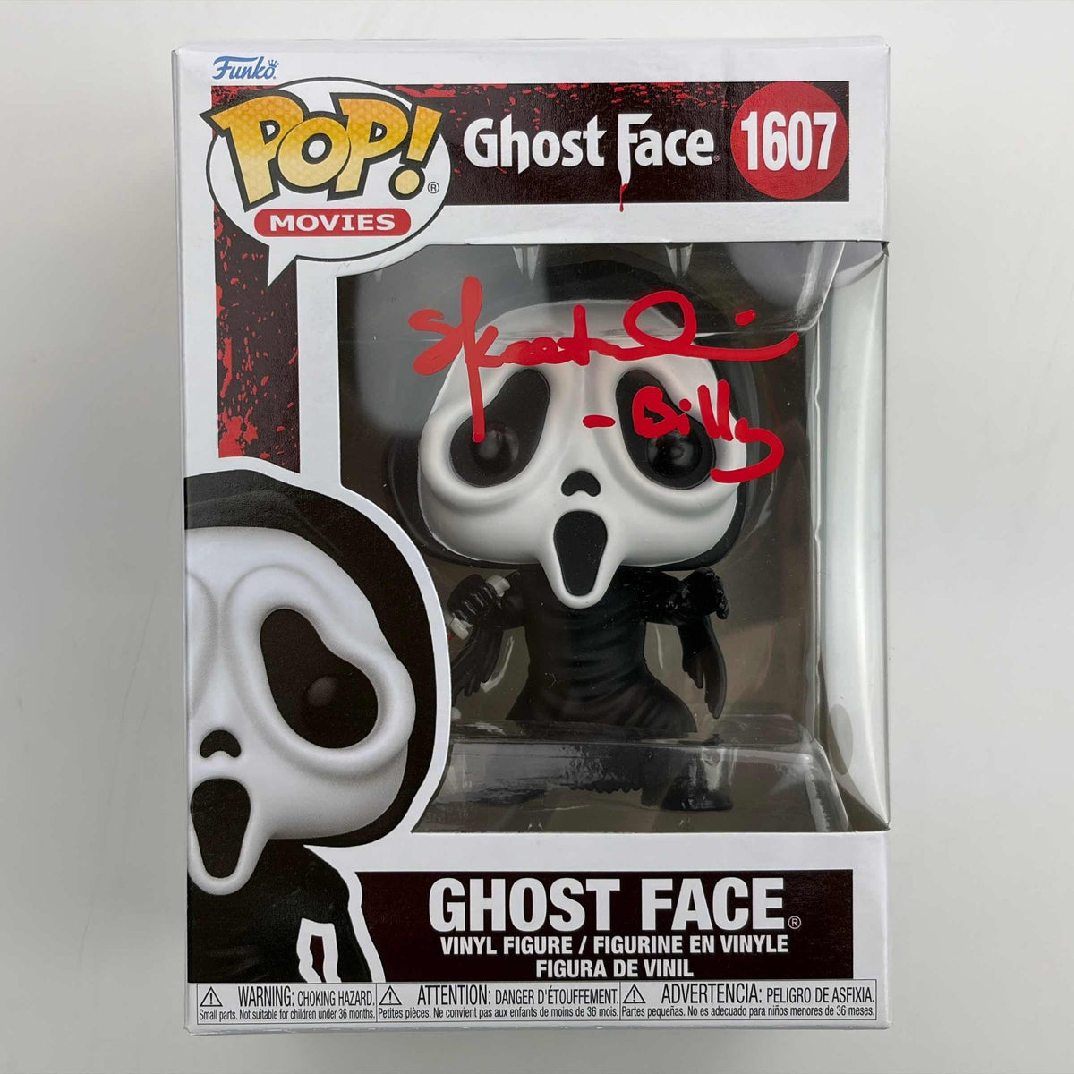 Skeet Ulrich Signed Billy Ghostface Funko Pop! #1607 – Scream (JSA COA)