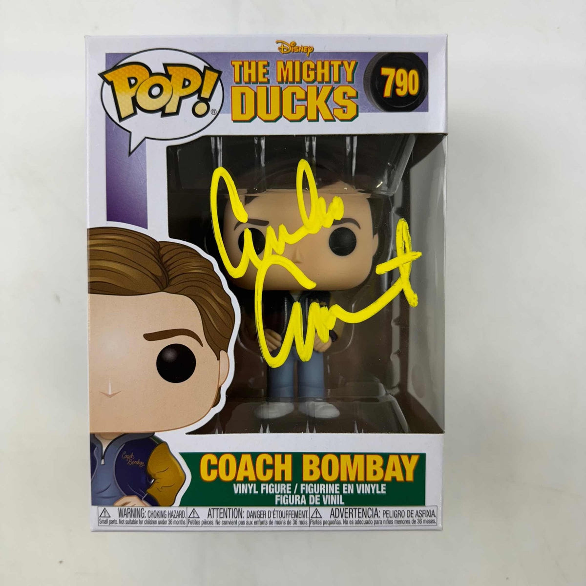Emilio Estevez Signed Coach Bombay Funko Pop! #790 – The Mighty Ducks (JSA COA)