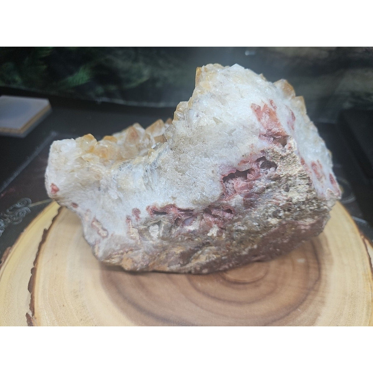 9.1 Lbs Heat Amethyst Crystal