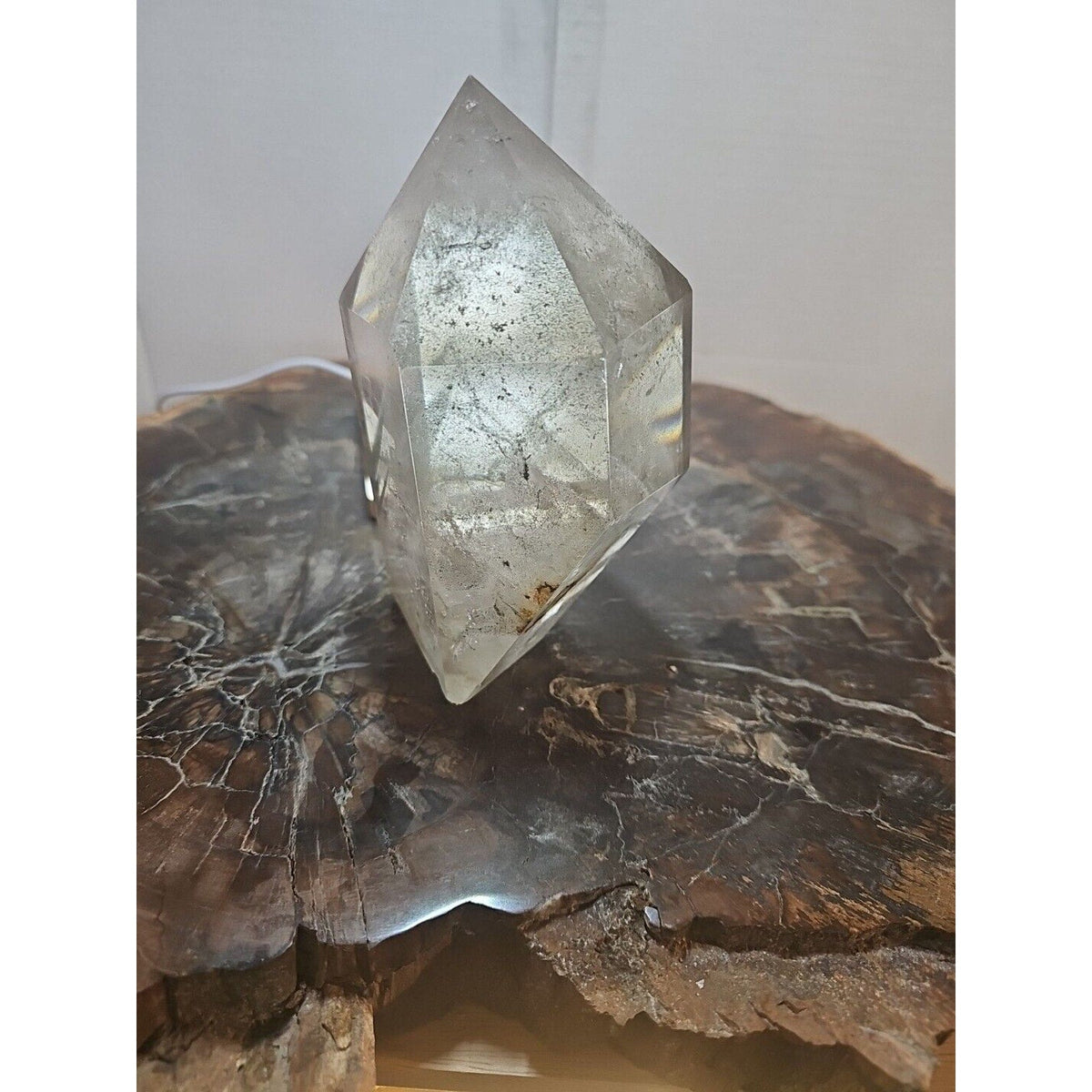 Green Ghost Phantom Quartz Crystal Obelisk — 2.7 lbs, Madagascar