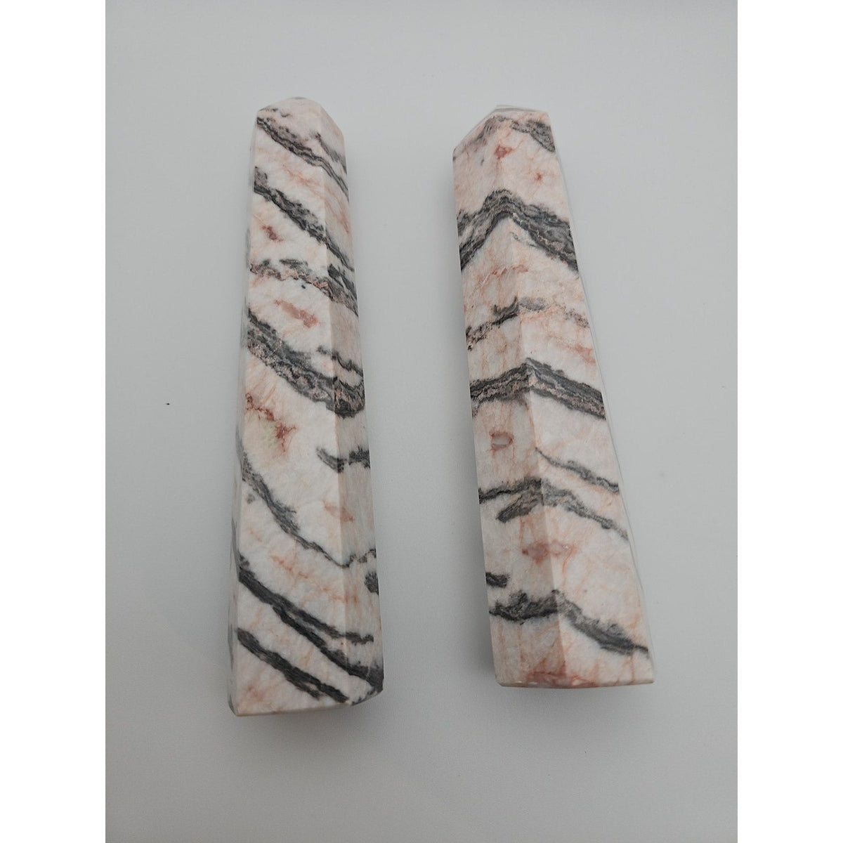 Pink Zebra Jasper 2.37lbs 1 Pair