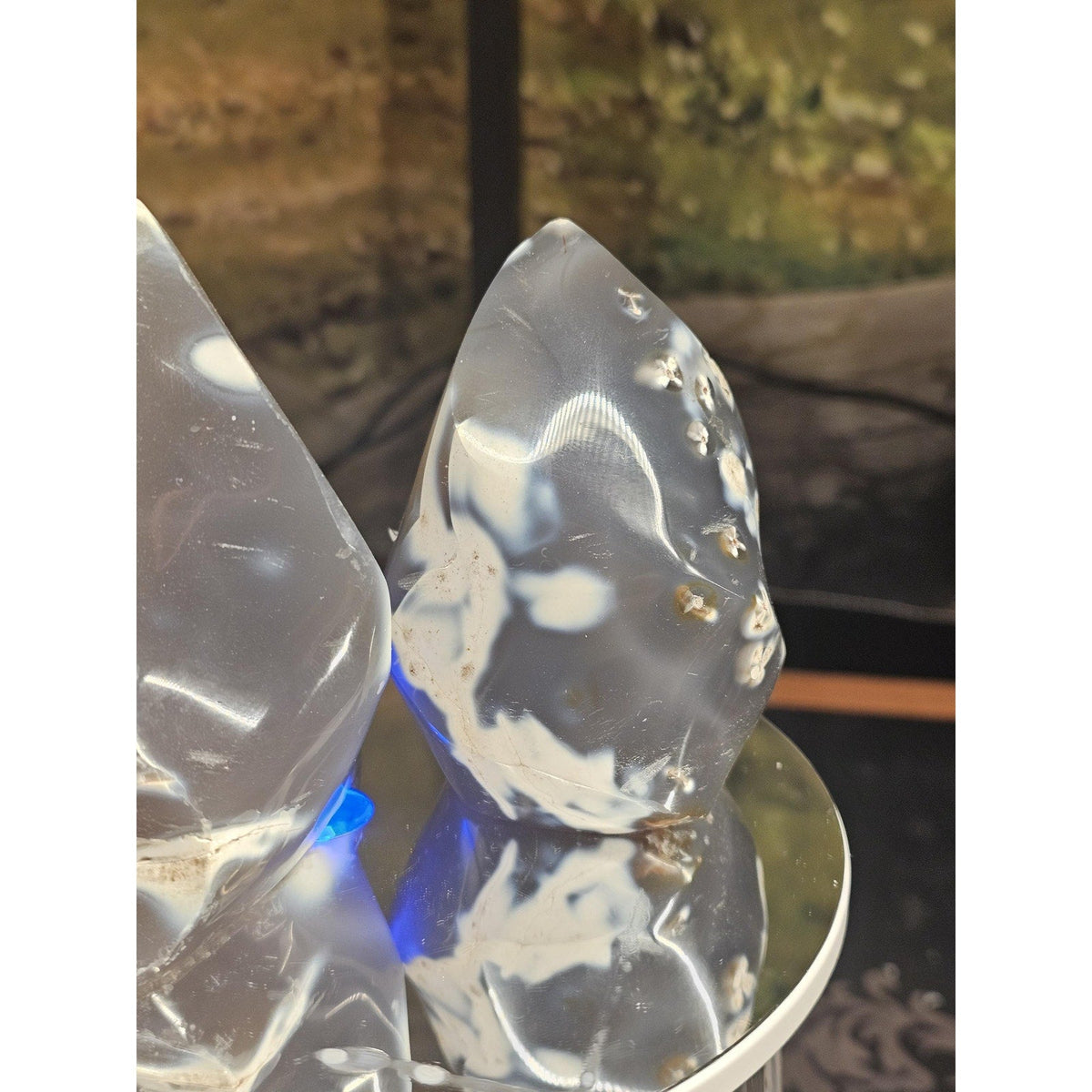Natural Orca Stone Flame Pair – 1.10 lb