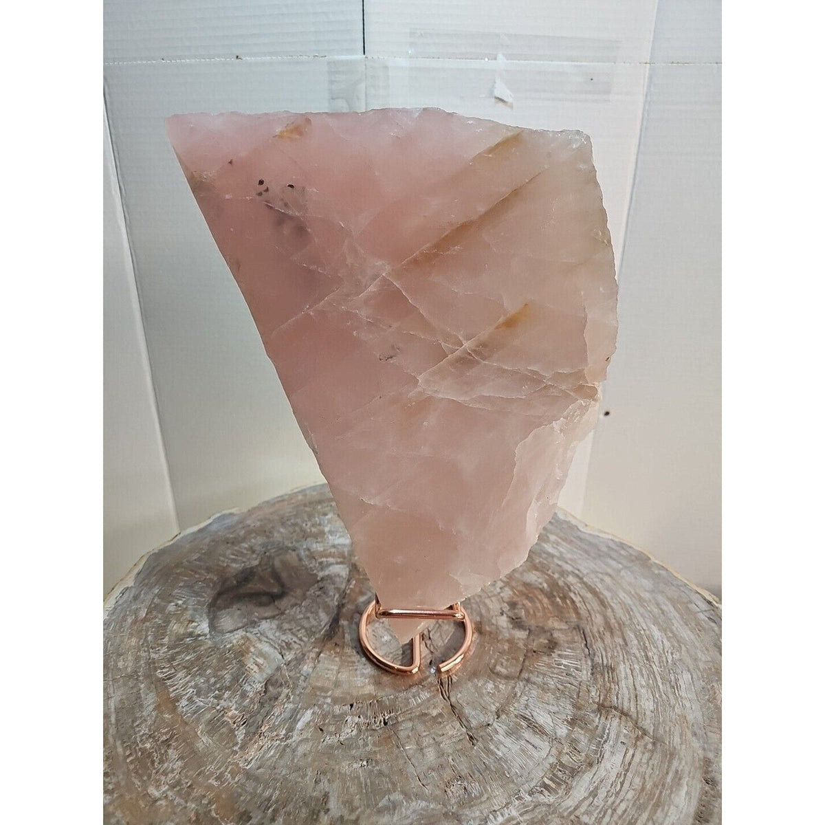 Natural Rose Quartz Crystal Stone Slices — 5.72 lbs from China