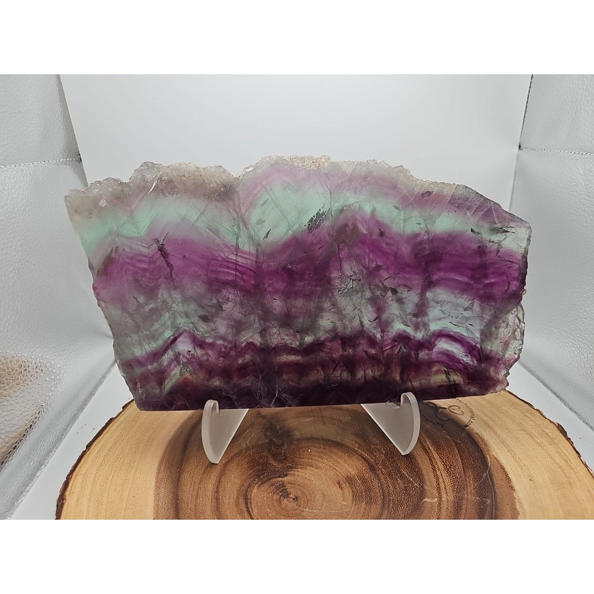 5.7LB Natural Fluorite Quartz Crystal Sheet - Vitreous Mineral Specimen
