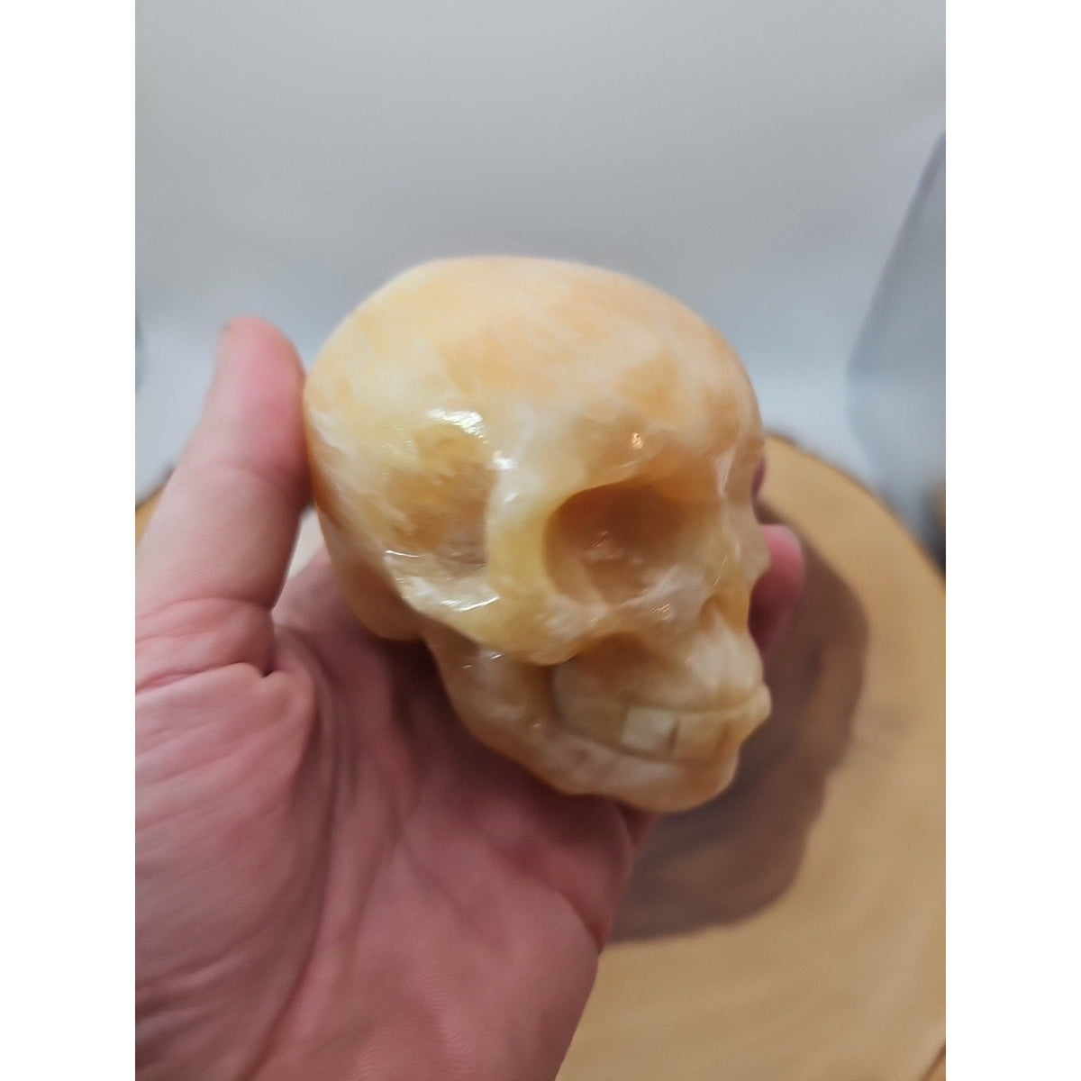 0.89 lb Jasper Jade Agate Crystal Skull – Madagascar