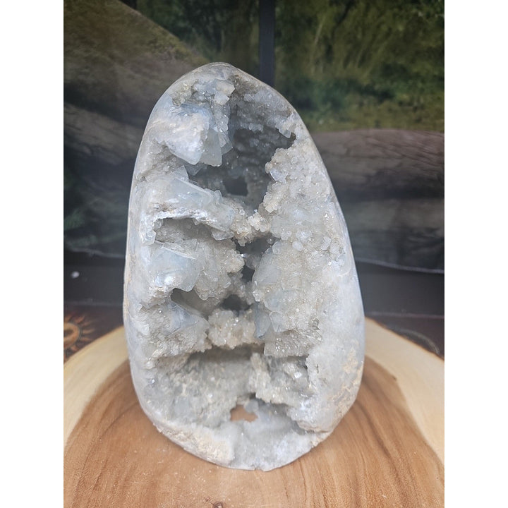 Large Baby Blue Celestite Geode Cluster — 13.6 lbs, 8 inches, Brazil