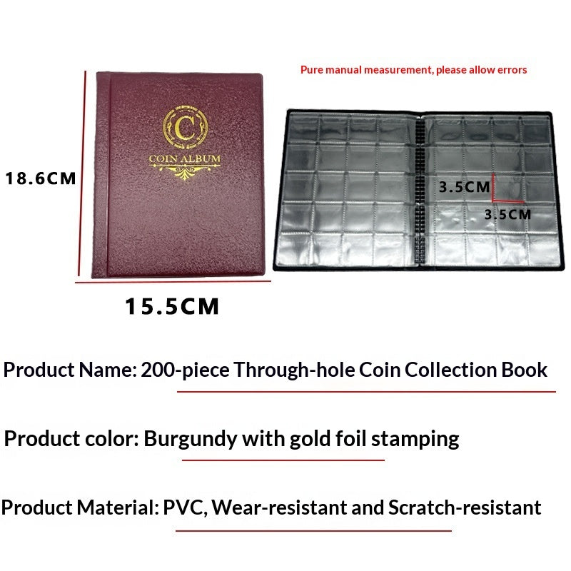 200 Square Coin Album Holders