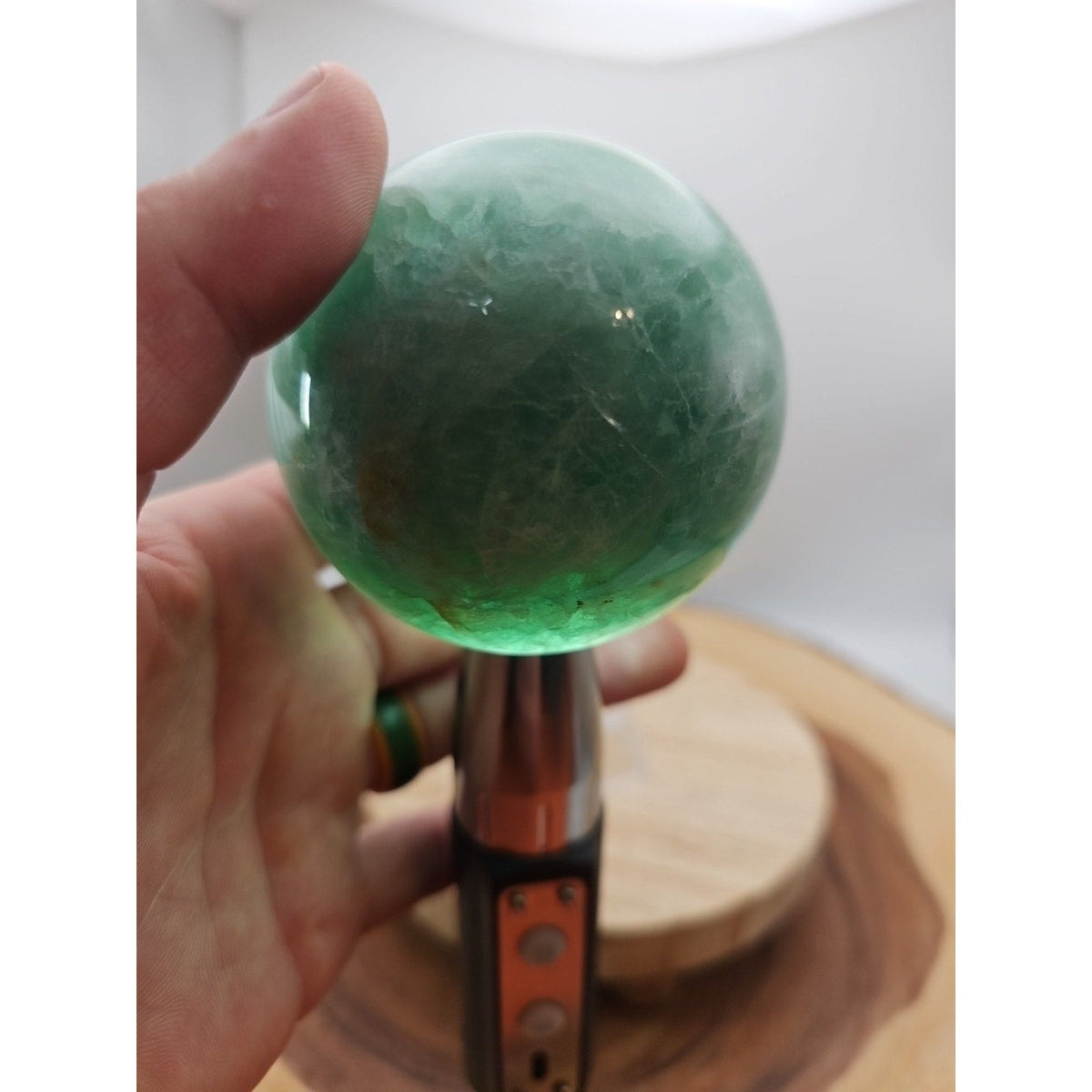 Rainbow Fluorite Crystal Sphere – 1.43 lb Madagascar