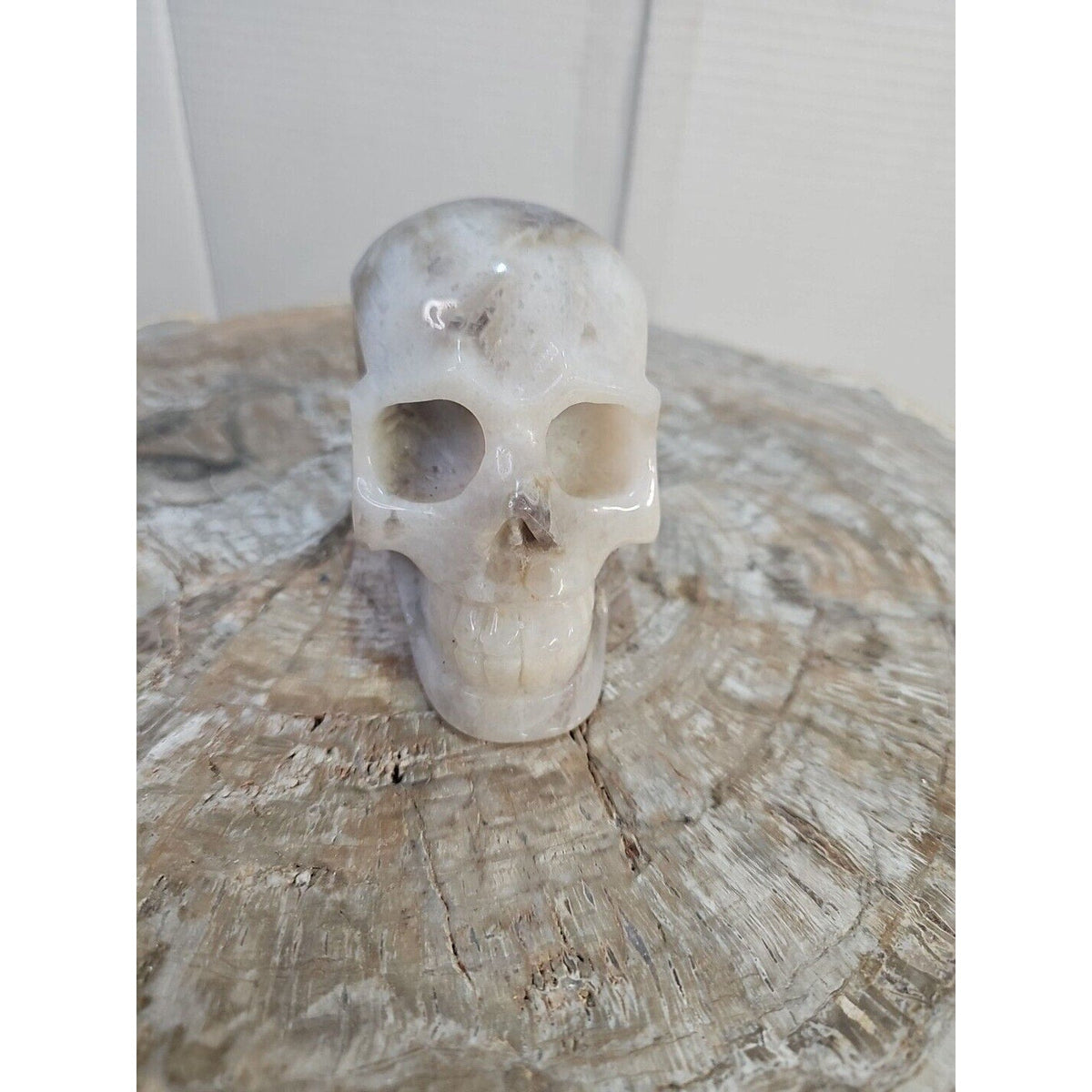 2.2 lb Natural Amethyst Hand-Carved Crystal Skull — Spiritual Collector Piece