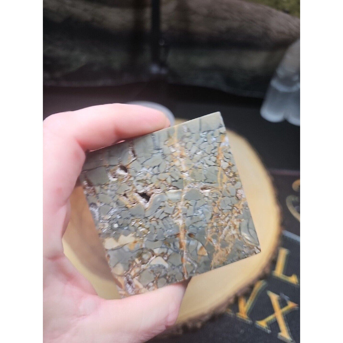 Ocean Jasper Onyx Quartz Geode – 1.87 lb Madagascar