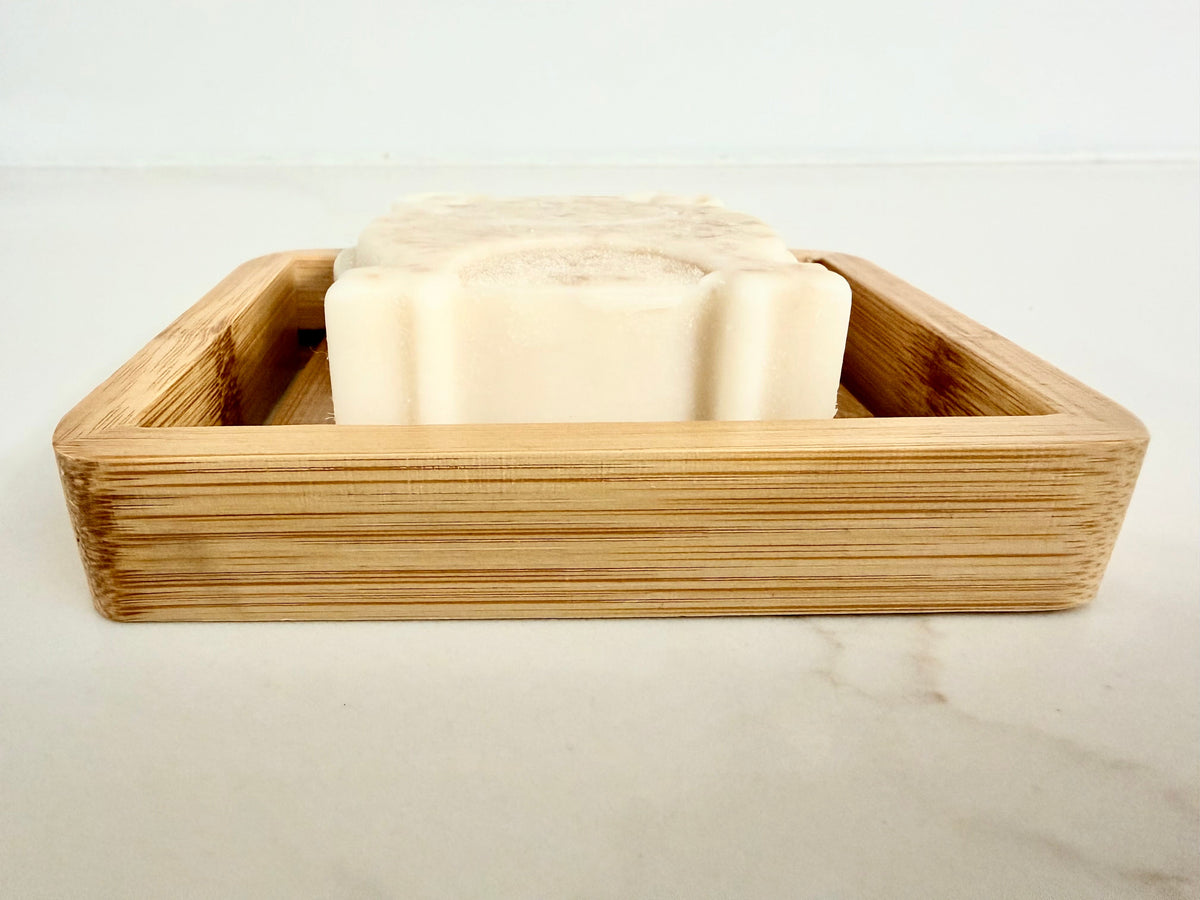 Premium Bamboo Soap & Shower Steamer Dish