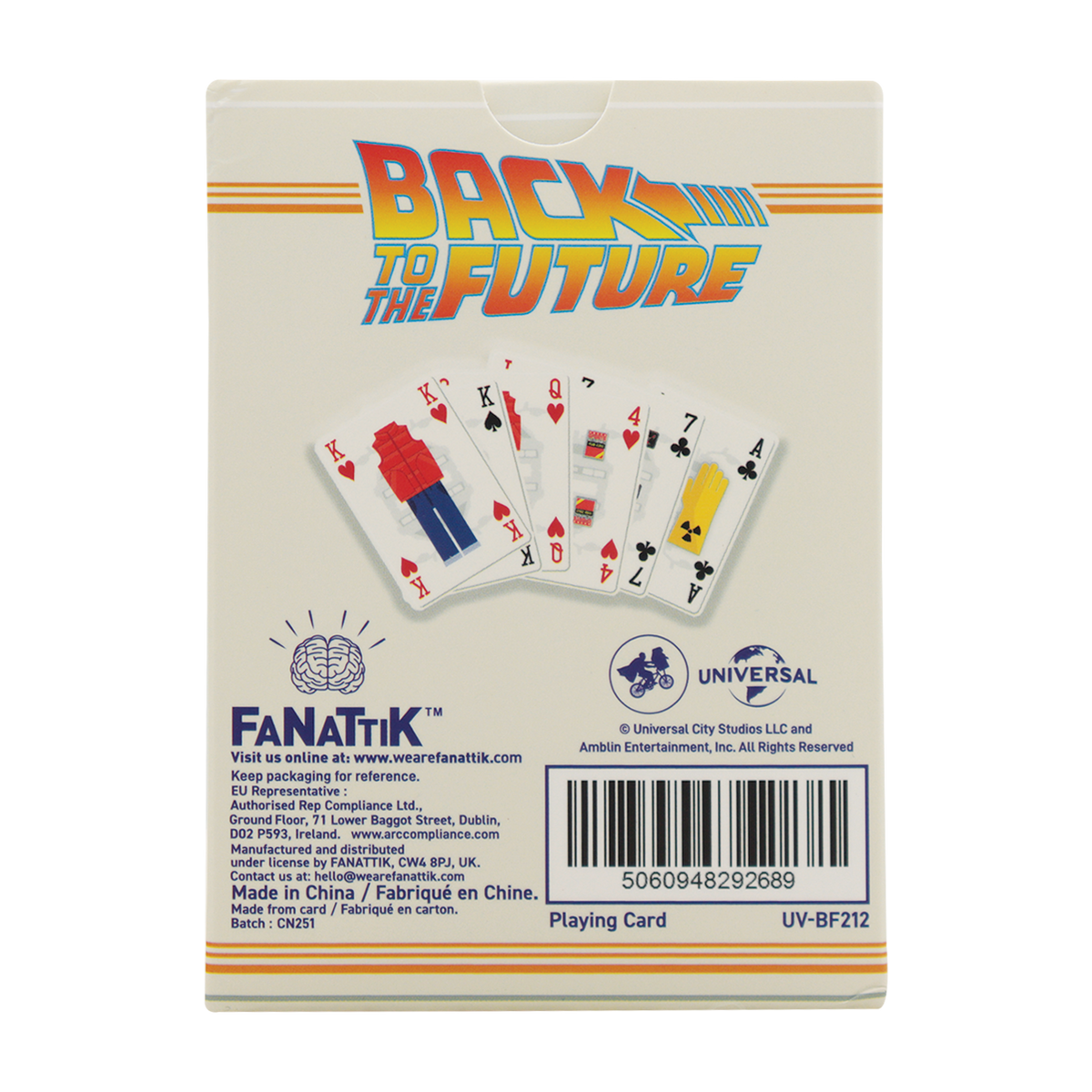 Fanattik Back to the Future Playing Cards