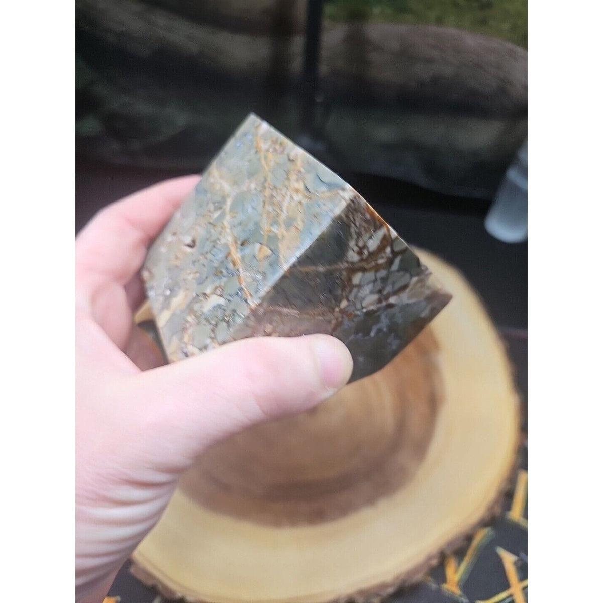 Ocean Jasper Onyx Quartz Geode – 1.87 lb Madagascar