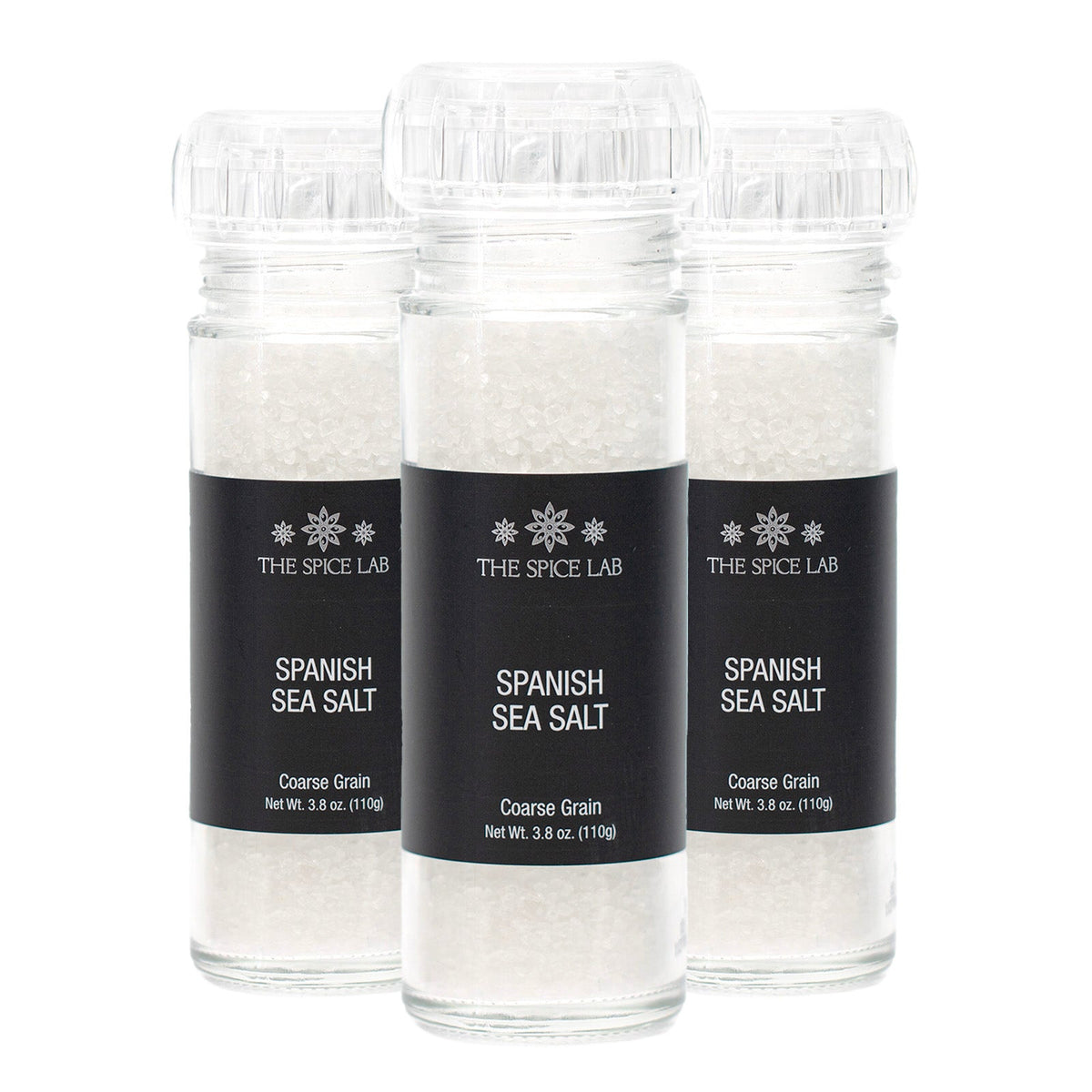 Spanish Sea Salt (Coarse Grain) with Grinder-3 Pack