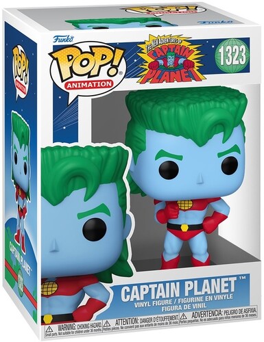 New Adventures of Captain Planet- Captain Planet #1323 - Funko Pop! Vinyl Figure (Cartoon)